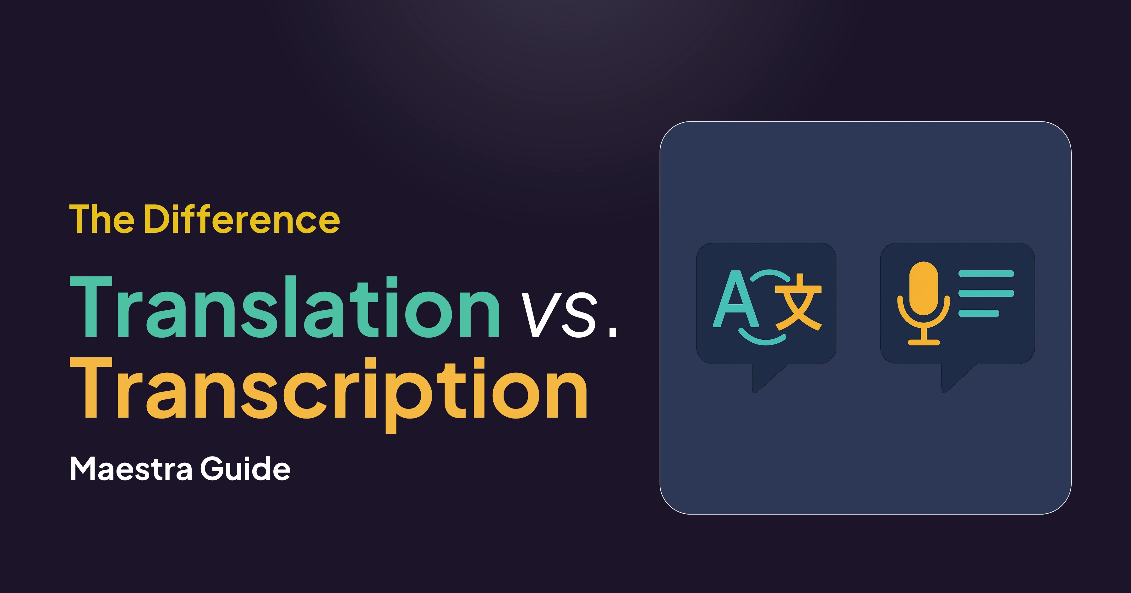 Translation vs. Transcription: What's the Difference and Which Do You Need?